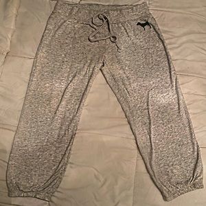 Pink crop joggers women’s size small